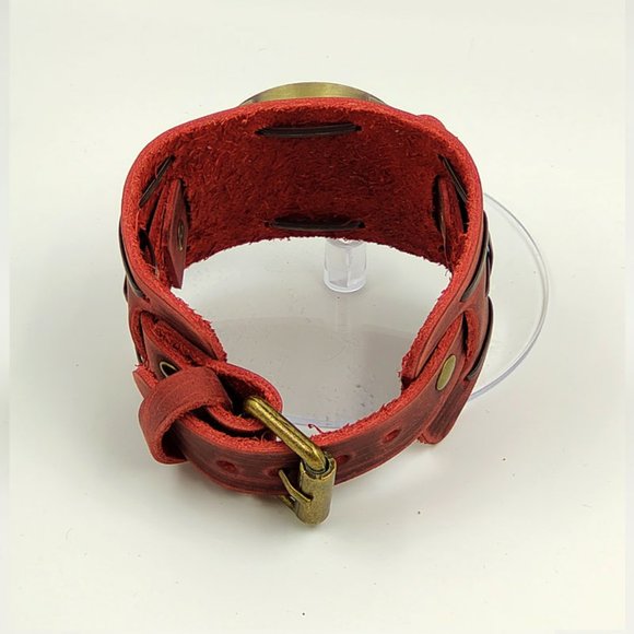 ✨✨BRAND NEW Punk Style Vintage Leather Men's Watch - Picture 5 of 5